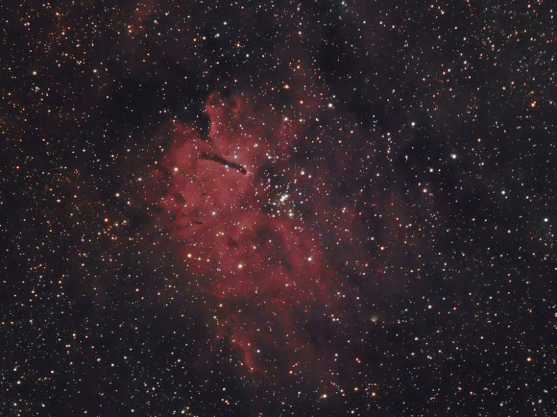 NGC 6820 and NGC 6823: Cluster of Blue Stars with a Beautiful&nbsp;Nebula