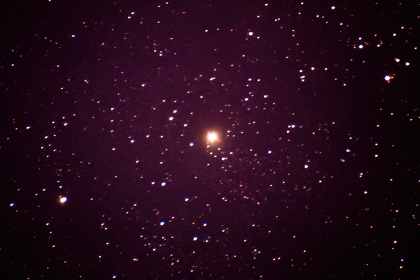 Photo of Mu Cephei using a DSLR camera.