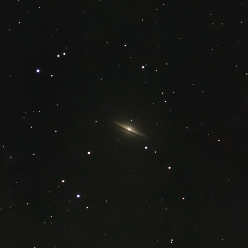 Seestar S50 image of Messier 104.