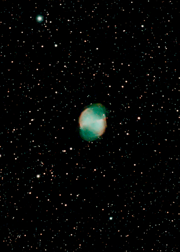 Seestar photo of M27 Dumbell Nebula by Wayne McGraw.