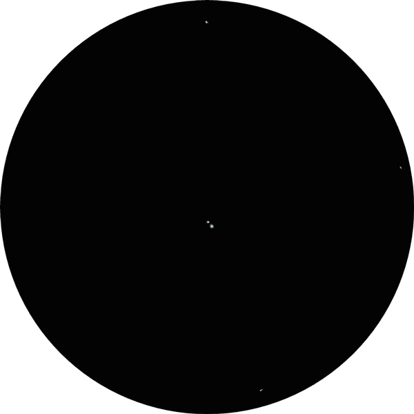 Photo of a drawing sketch of the double star Rho Herculis also known as ρ Herculis. The magnitude 5 binary is in the summer northern constellation of Hercules. The sketch was based on visual observation through an 8-inch SCT telescope from the suburbs of Seattle.