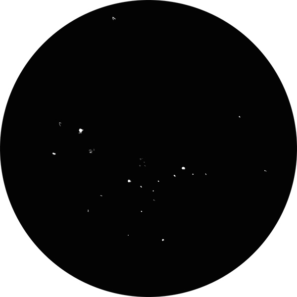 Sketch of NGC 6910 from light polluted skies and a near full moon as viewed through an 8-inch SCT scope with a 12mm eyepiece. 

The drawing shows the star cluster's brighter objects.