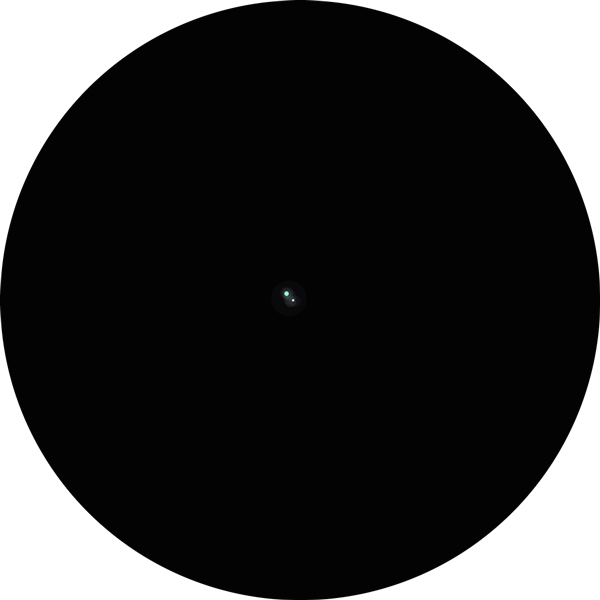 Sketch of 38 Geminorum, a binary star system in the constellation Gemini.