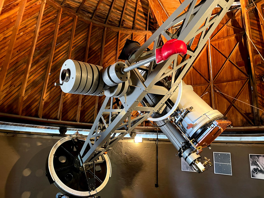 Photo of the famous Pluto Telescope used to discover the dwarf planet, Pluto. The telescope belongs to the Lowell Observatory in Arizona.