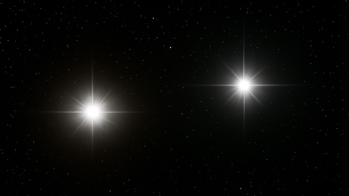 Illustration of double star system