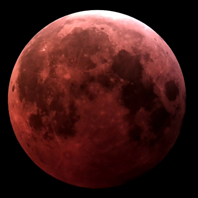 Photo of the March 2025 Eclipse in totality over Tampa beginning at 3:00 a.m. Eastern Time.