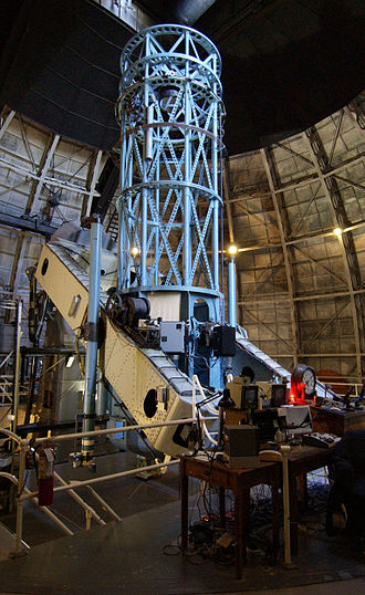 Photo of the Hooker Telescope at Mount Wilson Observatory in California