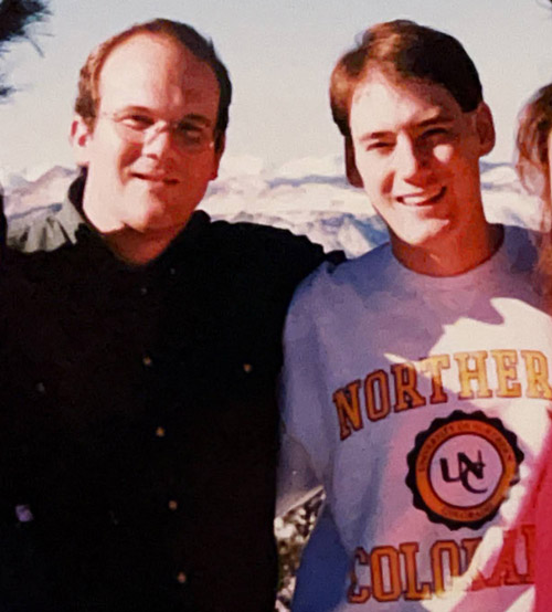 Photo of John Bove of Colorado Springs with author Wayne McGraw.
