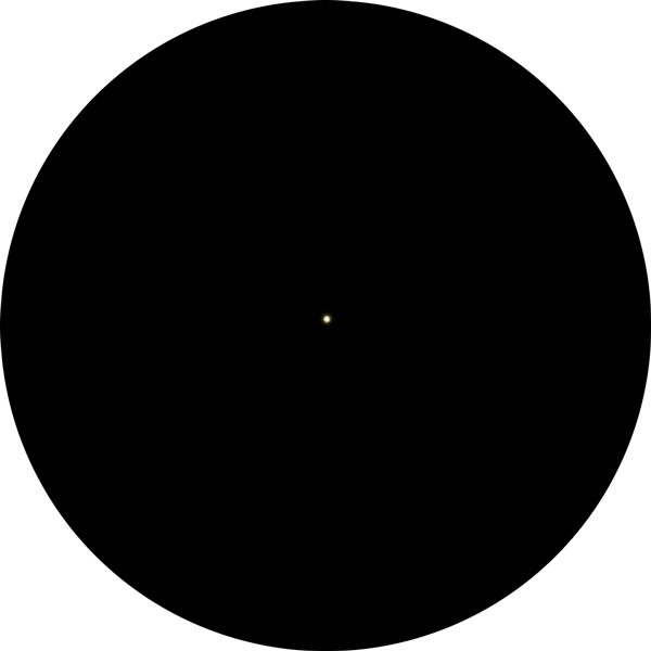 Sketch of VV Cephei in Cepheus as it appears through an 8-inch telescope under suburban skies.