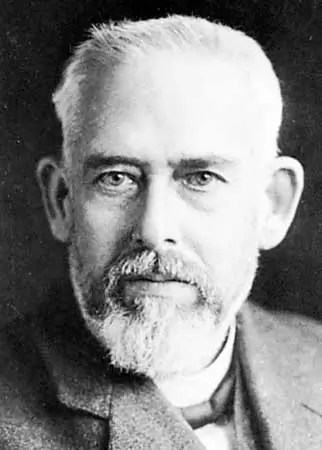 Black and white photo of Max Wolf, German astronomer who discovered IC 63.