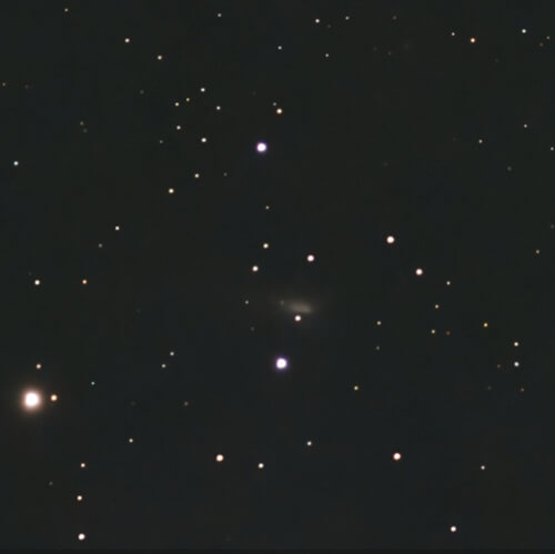 Fuzzy mark among stars showing movement of Comet 3I/ATLAS