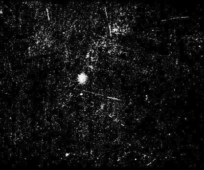 1858 Comet Donati shown in black-and-white photo.