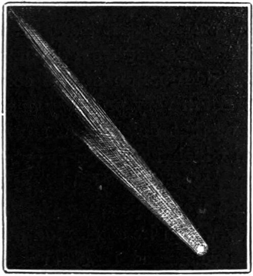 Sketch of the Great Comet of 1861 on July 2, 1861
