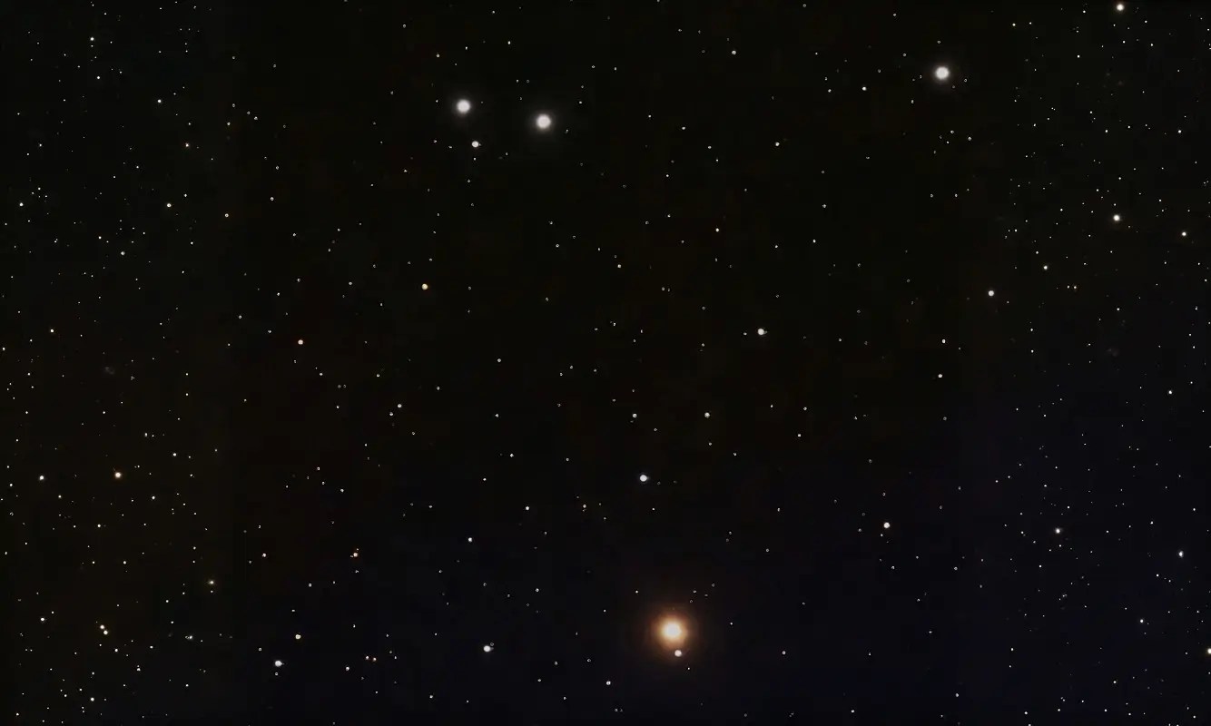 Seestar S50 image of Pi Puppis cluster in constellation Puppis.