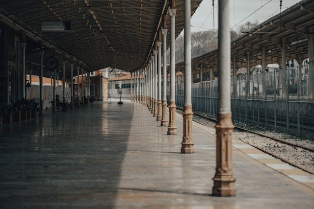 Photo of a classic railway station